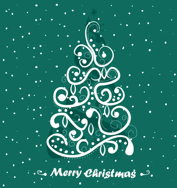 Christmas icon sillhouette illustration — Wektor stockowy