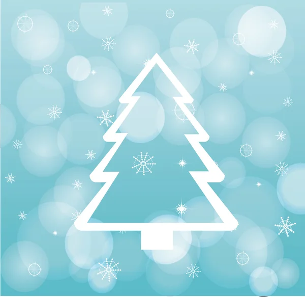 Gestileerde kerstboom — Stockvector