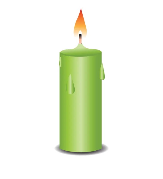 Illustrazione candele accese — Vettoriale Stock