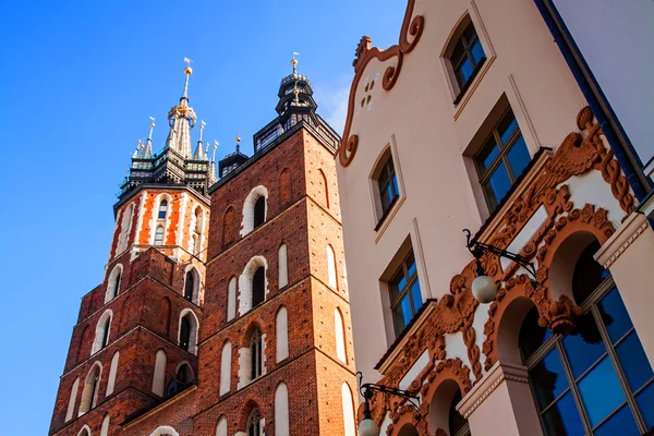 Basílica de Santa María en Cracovia — Foto de Stock