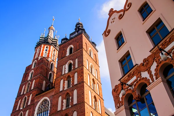 Собор Святой Марии в Кракове — стоковое фото