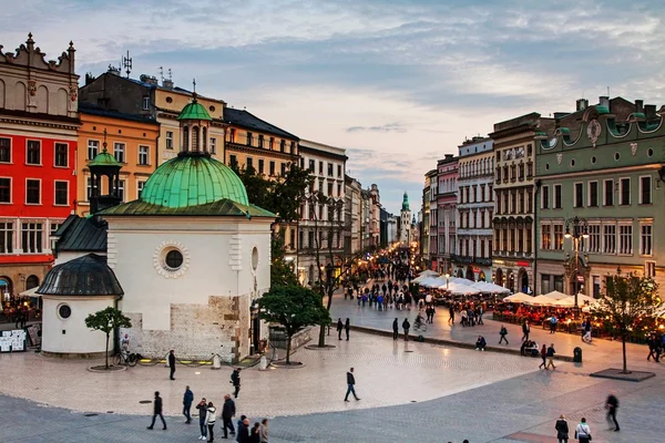 Rynek Miejski Sukiennice Ulica Grodzka Krakowie — Zdjęcie stockowe