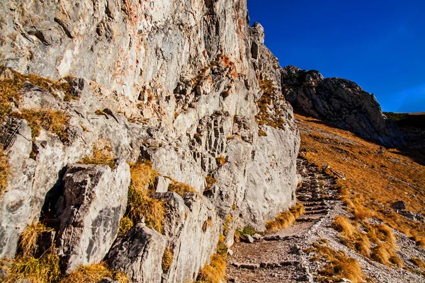 Paisaje de montaña con camino rocoso —  Fotos de Stock