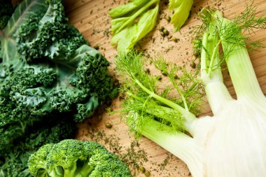 Yeşil taze organik sebze