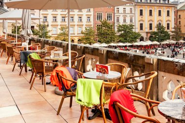 Sukiennice teras kafede Cracow