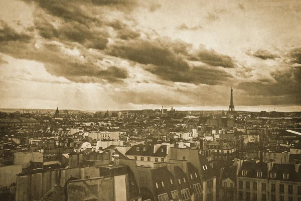 Vintage retro alten Stil Paris Sepia Fotografie — Stockfoto