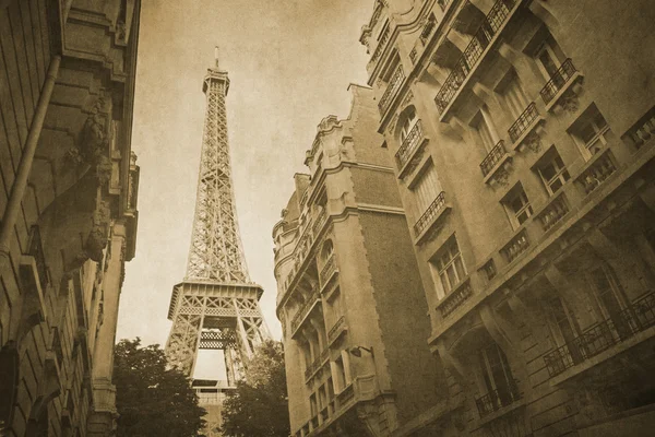 Vintage retro gamla stil paris sepia fotografering — Stockfoto