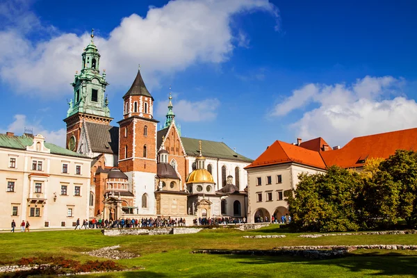 Wawel hill med katedralen i Krakow — Stockfoto