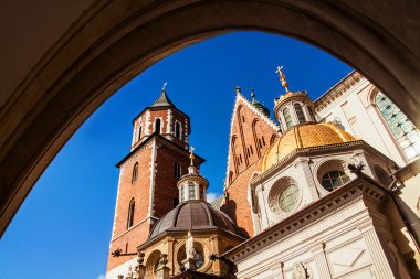 Krakow katedralde Wawel hill