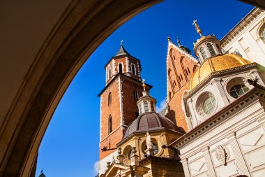 Krakow katedralde Wawel hill