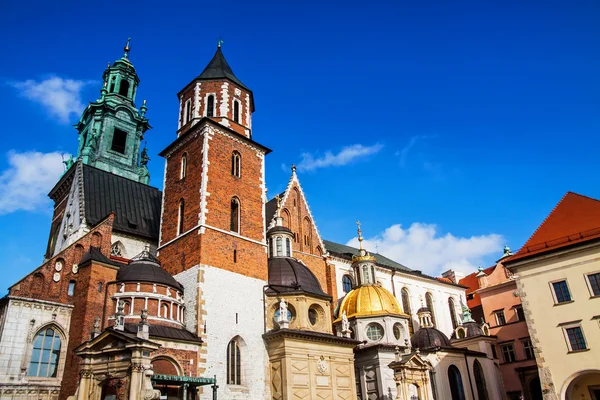 Colline Wawel avec cathédrale à Cracovie — Photo