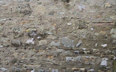 Geleneksel Taş Duvar Taş üzerine sert harç sergiliyor