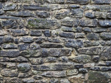 Yıpranmış kireçtaşı duvar dokusu ve doğal taş detayı..