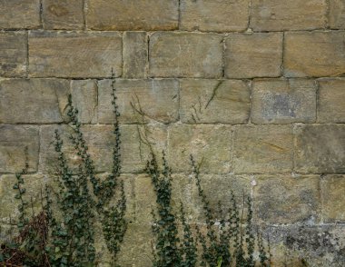 Tarihi kireçtaşı duvar dokusu eski taş duvar yüzeyini gösteriyor