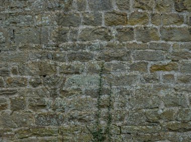 Antik kireçtaşı blok duvar dokusu doğal taş kalıplı.