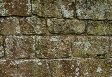 Antik kireçtaşı blok duvar dokusu doğal taş kalıplı.