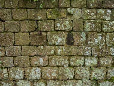 Antik kireçtaşı blok duvar dokusu doğal taş kalıplı.
