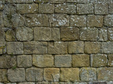 Antik kireçtaşı blok duvar dokusu doğal taş kalıplı.