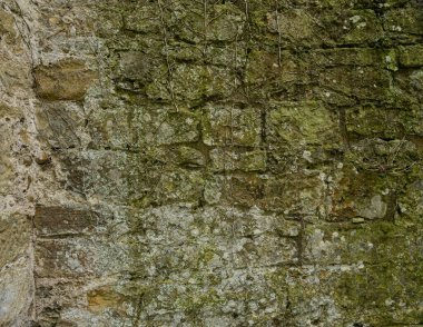 Antik kireçtaşı blok duvar dokusu doğal taş kalıplı.