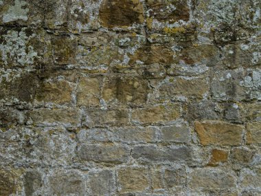 Antik kireçtaşı blok duvar dokusu doğal taş kalıplı.