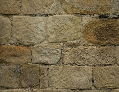Antik kireçtaşı blok duvar dokusu doğal taş kalıplı.