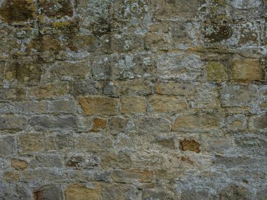 Antik kireçtaşı blok duvar dokusu doğal taş kalıplı.