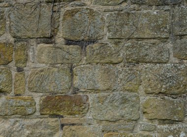 Antik kireçtaşı blok duvar dokusu doğal taş kalıplı.