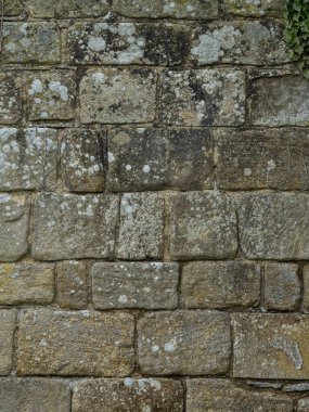 Antik kireçtaşı blok duvar dokusu doğal taş kalıplı.