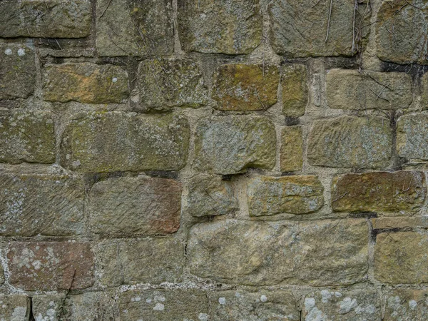 Antik kireçtaşı blok duvar dokusu doğal taş kalıplı.