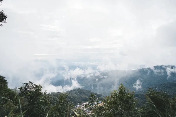 Increíble Vista Panorámica Del Paisaje Montaña Desde Cielo —  Fotos de Stock