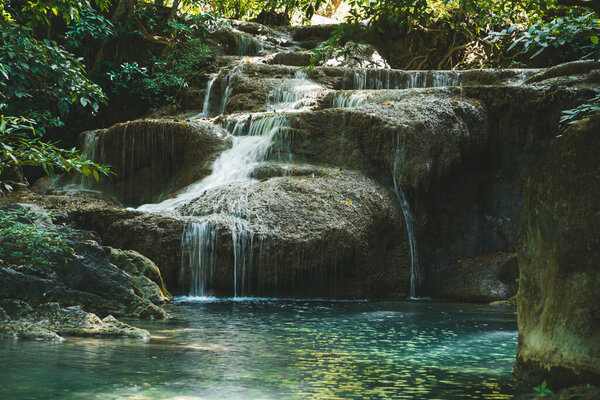 Erawan waterfall National Park Kanjanaburi Thailand