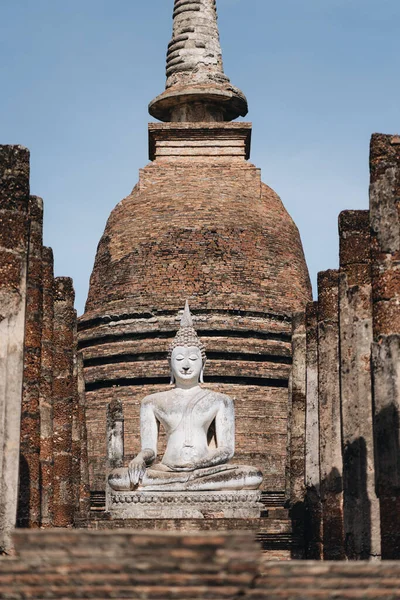 Tempio Wat Nel Parco Storico Sukhothai Thailandia — Foto Stock