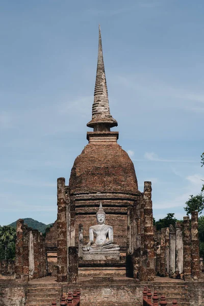 Tempio Wat Nel Parco Storico Sukhothai Thailandia — Foto Stock