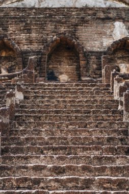Sukhotai, Tayland 'daki tarihi tapınak kalıntıları.