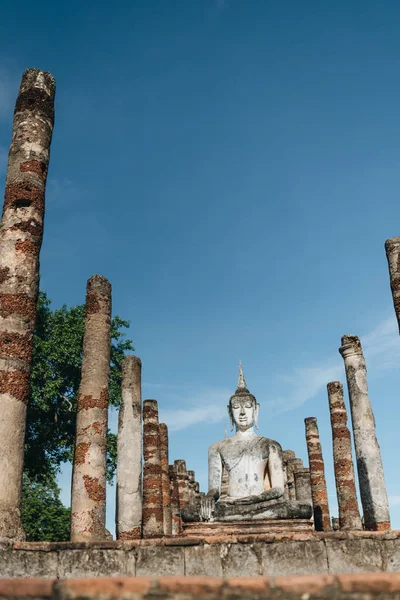 Ναός Wat Mahathat Στο Ιστορικό Πάρκο Sukhothai Ταϊλάνδη — Φωτογραφία Αρχείου