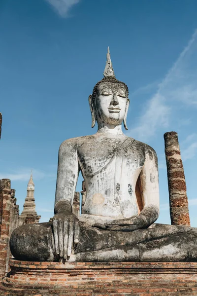 Kuil Wat Mahathat Taman Bersejarah Sukhothai Thailand — Stok Foto