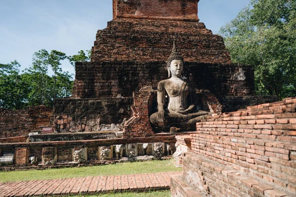 Rovine Storiche Del Tempio Sukhotai Thailandia — Foto Stock