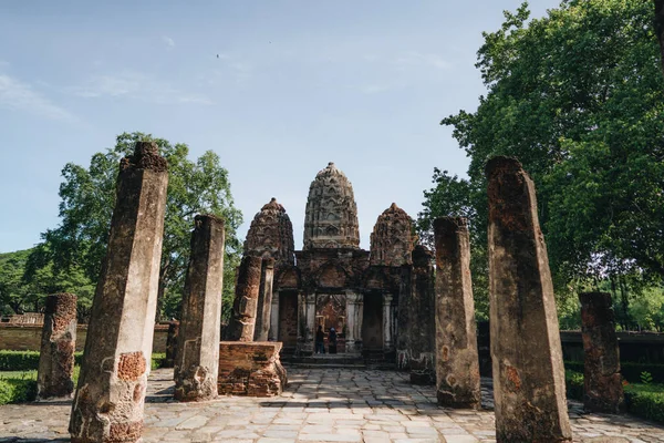 Kápolna Wat Sawai Shukhothai Történelmi Park Thaiföld — Stock Fotó