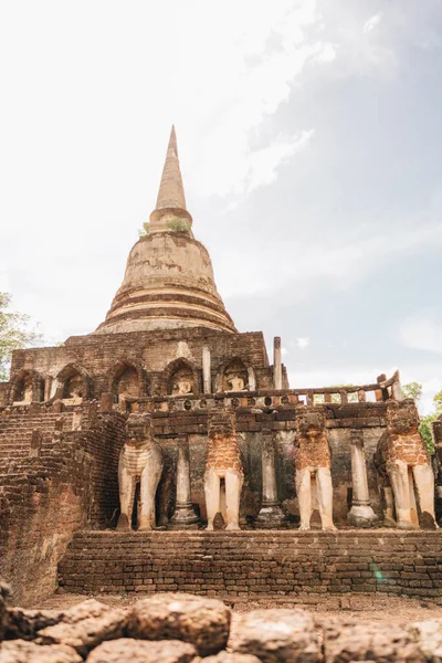 Rovine Storiche Del Tempio Sukhotai Thailandia — Foto Stock