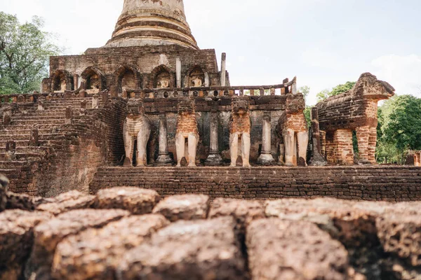 Historical Temple Ruins Sukhotai Thailand — Stock Photo, Image