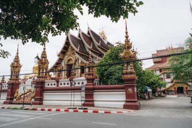 Budist tapınağı Wat Rajamontean, Chiang Mai, Tayland.