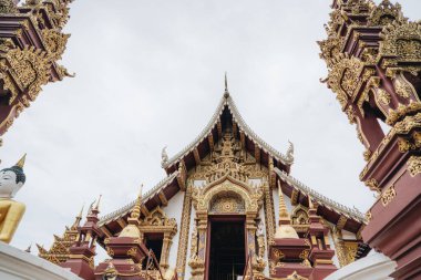 Budist tapınağı Wat Rajamontean, Chiang Mai, Tayland.