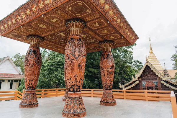 Edifício Bonito Ponto Vista Doi Suthep Chiang Mai Tailândia — Fotografia de Stock