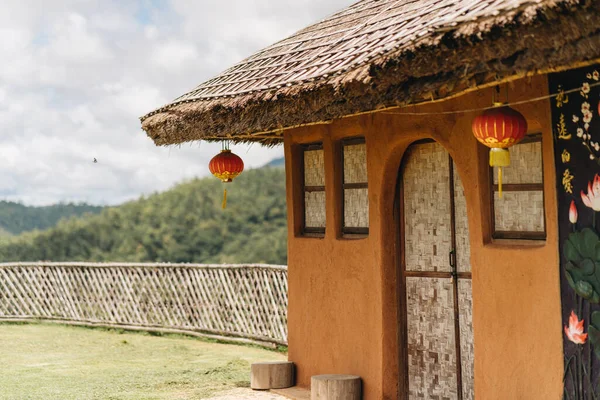 Yun Lai Çin Bakış Açısı Tayland Kuzeyinde Pai Turistik Bir — Stok fotoğraf