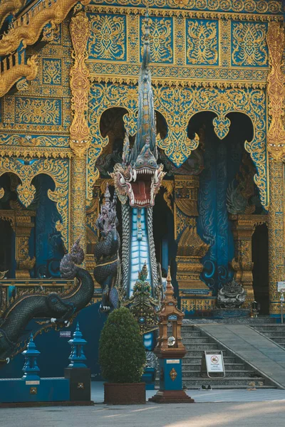 Chiang Rai Thajsko Července 2020 Blue Temple Nebo Wat Rong — Stock fotografie