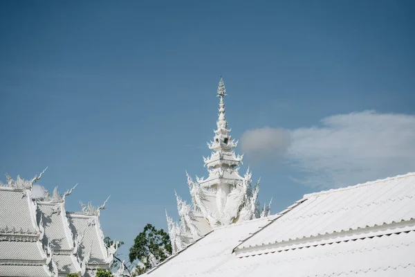 Wat Rong Khun Conhecido Como Templo Branco Chiang Rai Tailândia — Fotografia de Stock