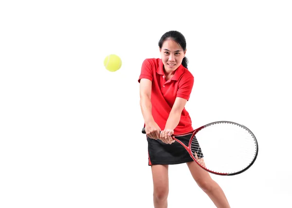 Tennis player isolated — Stock Photo, Image