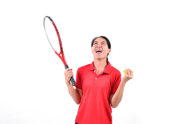 Tennis player isolated — Stock Photo, Image