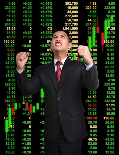Hombre de negocios en concepto de inversión tock —  Fotos de Stock