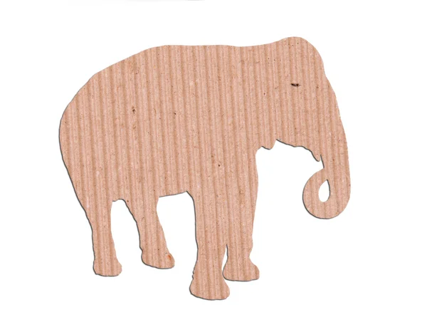 Elefante forma caja de papel —  Fotos de Stock